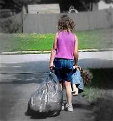 Carrying Garbage Bags